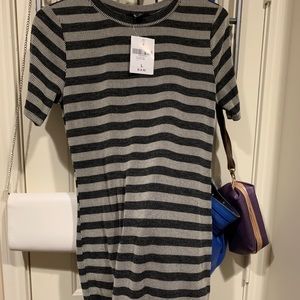 Striped mini dress